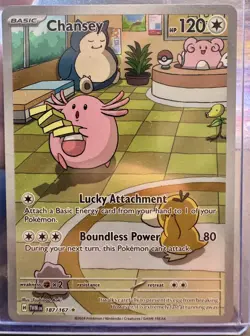 Pokemon Chansey 187/167 IR Illustration Rare SV06 Twilight Masquerade - NM - Image 1