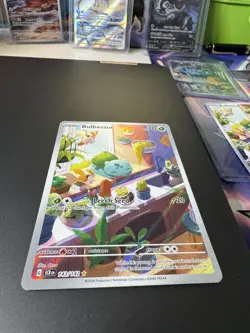Bulbasaur / Bisasam 143/142 AR Englisch Stellar Crown / Near Mint Pokemon - Image 3