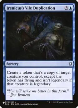 MTG English Irenicus's Vile Duplication NM Normal The List - Image 1