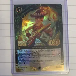 Disney Lorcana Woody - Jungle Guide Foil EN 54P/3 Set Championship Card - Image 1