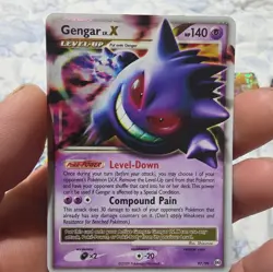 Pokemon Gengar LV.X 140 HP Arceus Holo Ultra Rare Card 97/99 2009 English - Image 1