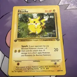 Pikachu 60/64 Jungle 1st Edition Common Pokemon Card - Image 1