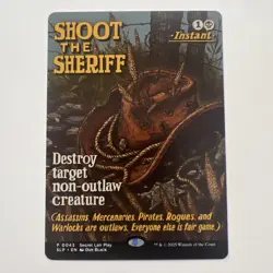 ***PROMO*** Shoot the Sheriff (Borderless #43) - NM - SLP SLD Secret Lair - MTG - Image 1