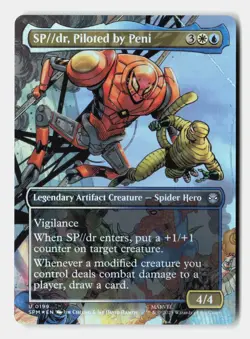 SP//dr, Piloted by Peni (Borderless) 199 Marvel's Spider-Man MTG Foil NM - Image 1