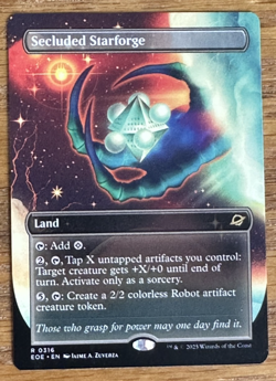 MTG Edge of Eternities, Secluded Starforge - Borderless - Image 1