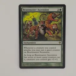 Wizards of the Coast Beastmaster Ascension Zendikar Rare Green Enchantment - Image 1