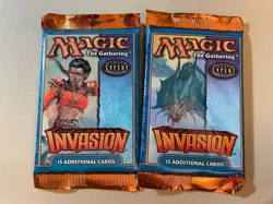 2 Pack / INVASION / Sealed / MTG / Unsearched Booster Packs - Image 1