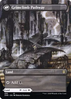 [MTG] Brightclimb Pathway // Grimclimb Pathway (Borderless) (285) (ZNR) NM - Image 2