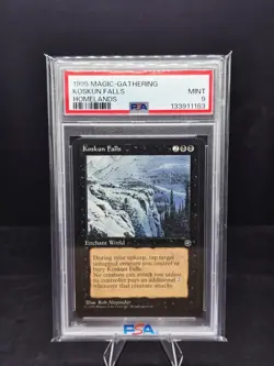 1995 Magic The Gathering Koskun Falls PSA 9 Zero Graded Higher Pop Of 6 - Image 1