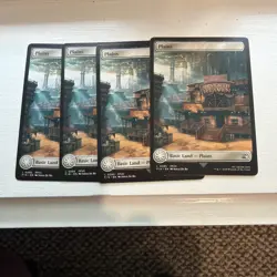 MTG Magic the Gathering Plains (295/764) Final Fantasy NM X 4 - Image 1