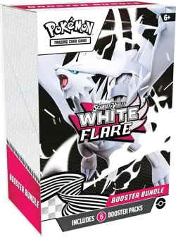 Pokemon TCG Scarlet & Violet White Flare Booster Bundle Box 6 Packs English - Image 1