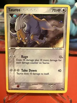 Tauros 5/17 Rare POP Series 2 Pokemon Lightly Played - Image 1