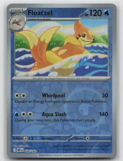 Floatzel 058/182 Uncommon Destined Rivals Pokemon Reverse Holo Near Mint - Image 1