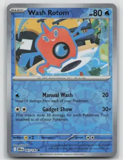 Wash Rotom 061/182 Common Destined Rivals Pokemon Reverse Holo Near Mint - Image 1