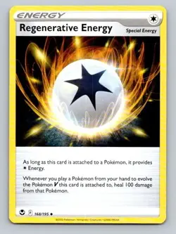 2022 Pokemon Card Silver Tempest Regenerative Energy 168/195 - Image 1