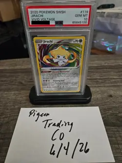 2020 POKEMON SWSH JIRACHI VIVID VOLTAGE #119 - PSA 10 GEM MINT - Image 1