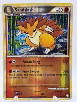 Sandslash 29/123 Pokemon TCG Heartgold & Soulsilver Reverse Holo LP - Image 1