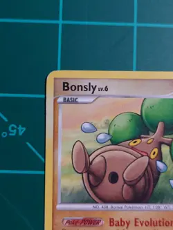 Bonsly 71/130 Common Diamond & Pearl Pokemon damaged - Image 2
