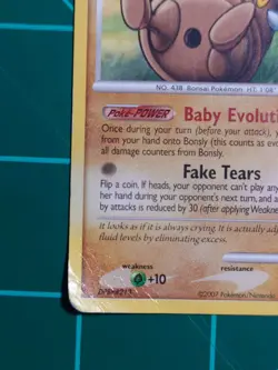 Bonsly 71/130 Common Diamond & Pearl Pokemon damaged - Image 4