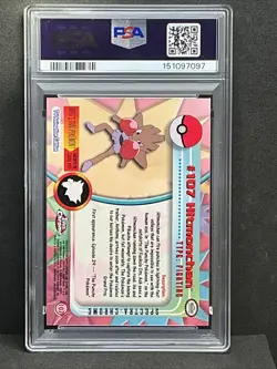 2000 TOPPS CHROME POKEMON T.V. SPECTRA #107 HITMONCHAN PSA 9 - Image 5