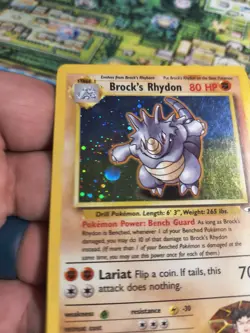 Pokemon Brock's Rhydon 002/132 Gym Heroes Holo 2000 Lp-Mp - Image 2