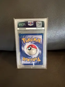Pokemon Lapras Fossil Holo Rare Unlimited Edition 10/62 PSA 7 English 1999 - Image 2