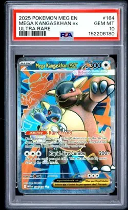 Mega Kangaskhan EX 164/132 - 2025 Pokemon Mega Evolutions - Gem Mint - PSA 10 - Image 1