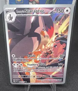 Pokemon TCG Larry's Staraptor 249/217 Illustration Rare Full Art Holo - Image 1