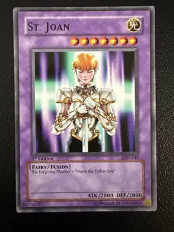 Yu-Gi-Oh! TCG St. Joan LON-045 Labyrinth of Nightmare Fusion Light 1st Ed Konami - Image 1
