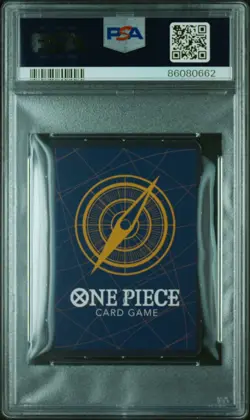 One Piece PSA 8 HOLO Saikyo Jump Mini May Portgas D. Ace Manga JPN OP02-013 - Image 2