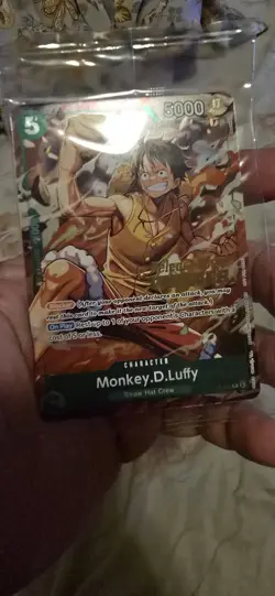 Monkey.D.Luffy P-135 Winner Stamp OP16 Pre-Release Event Promo Card - Image 1