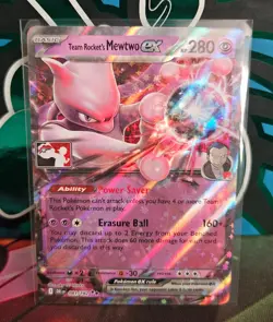 Team Rocket's Mewtwo ex #79/217 Play Pokemon Stamp Prize Pack Series Cards - Image 1