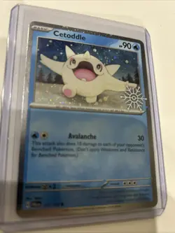 Pokemon TCG Cetoddle (Holiday Calendar) 053/193 Holo Snowflake Stamped NM Card - Image 1