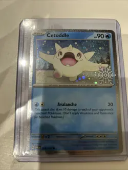 Pokemon TCG Cetoddle (Holiday Calendar) 053/193 Holo Snowflake Stamped NM Card - Image 2