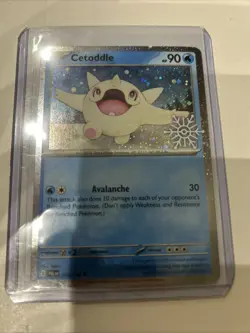 Pokemon TCG Cetoddle (Holiday Calendar) 053/193 Holo Snowflake Stamped NM Card - Image 3