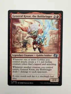 General Kreat the Boltbringer Anime Showcase MTG Magic Card NM Near Mint J25 - Image 1