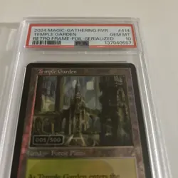 Temple Garden (Serial Numbered) Ravnica Remastered Foil #005/500- PSA 10!!! - Image 2