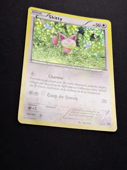 HOLO Skitty 12/12 MacDonald's Macdo Mcdo 2015 Carte Pokemon FR - Image 3