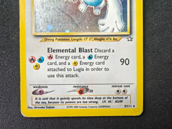 Pokemon, Lugia 9/111, Neo Genesis, 2000, Holo, Heavy Play - Image 4