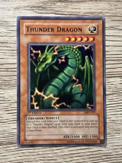 Yu-Gi-Oh Thunder Dragon 1st MRD097 Common Lightly Played - Image 1