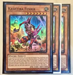 3x Kashtira Fenrir 1st Edition Super Rare RA05-EN024 Yu-Gi-Oh! - Image 1