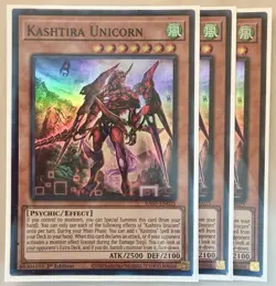 3x Kashtira Unicorn 1st Edition Super Rare RA05-EN025 Yu-Gi-Oh! NM - Image 1