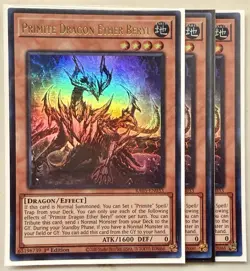 3x Primite Dragon Ether Beryl 1st Edition Ultra Rare RA05-EN033 Yu-Gi-Oh! - Image 1