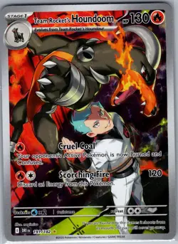 Team Rocket's Houndoom 191/182 SV10: Destined Rivals - Pokemon Card - NM - Image 1