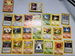 Pokemon Bulk WOTC 66 Card Lot Vintage Pikachu Squirtle More! DAMAGED Eng JP Lot - Image 3