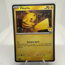 Pokemon Pikachu 2026 Pokemon Day Stamped Promo 30th Anniversary TCG Card - Image 1