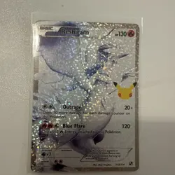 Pokemon TCG Reshiram Holo Rare Card 25th Anniversary Celebrations, 113/114 - Image 1