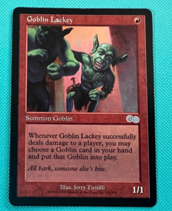 Goblin Lackey - Urza's Saga - MTG - Magic the Gathering - Image 1