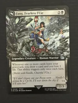 Magic The Gathering Fang, Fearless I’Cie Extended Art Foil Final Fantasy - Image 1