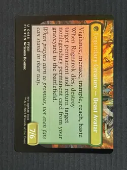 Magic The Gathering Fang, Fearless I’Cie Extended Art Foil Final Fantasy - Image 4